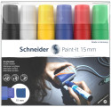 Schneider Paint-It 330 Acrylic Markers - 15mm - Set 1 (Pack of 6)