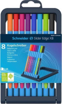 Schneider Slider Edge Ballpoint Pen - Extra Broad - Assorted Colours (Pack of 8)