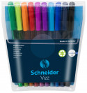 Schneider Vizz Ballpoint Pens - Medium - Assorted Colours (Packof 10)