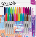 Sharpie Fine Marker Pens - Electric Pop (Pack of 24)