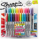 Sharpie Fine Marker Pens - Colour Burst (Pack of 24)