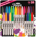 Sharpie Fine Marker Pen - Assorted Colours (Pack of 24)