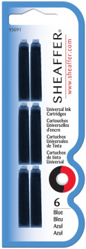 Sheaffer VFM Ink Cartridge - Blue (Pack of 6)