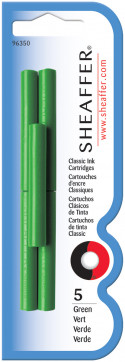 Sheaffer Ink Cartridge - Green (Pack of 5)