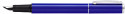 Sheaffer Pop Fountain Pen - Blue Chrome Trim - Picture 1