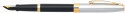 Sheaffer Sagaris Fountain Pen - Black Lacquer Chrome & Gold - Picture 1