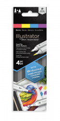 Spectrum Noir Illustrator Markers - Basics (Pack Of 4)