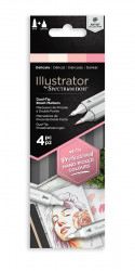 Spectrum Noir Illustrator Markers - Delicate (Pack Of 4)