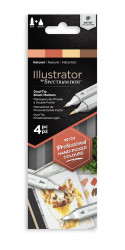Spectrum Noir Illustrator Markers - Natural (Pack Of 4)