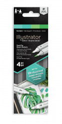 Spectrum Noir Illustrator Markers - Verdant (Pack Of 4)