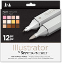 Spectrum Noir Illustrator Markers - Figure (Pack of 12)