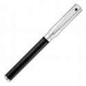 S.T. Dupont D-Initial Fountain Pen - Duotone Black & Chrome - Picture 3