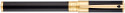 S.T. Dupont D-Initial Rollerball Pen - Black Lacquer Gold Trim - Picture 1