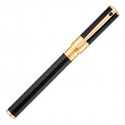 S.T. Dupont D-Initial Rollerball Pen - Black Lacquer Gold Trim - Picture 3