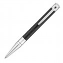 S.T. Dupont D-Initial Ballpoint Pen - Black Lacquer Chrome Trim - Picture 1