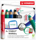 STABILO MARKdry Marker- Assorted (Pack of 4)