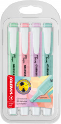STABILO swing cool Pastel Highlighter - Wallet of 4 - Assorted Colours