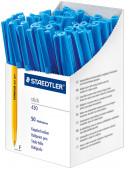 Staedtler 430 Stick Ballpoint Pen - Fine - Blue - Box of 50