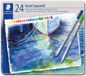 Staedtler Karat Aquarell Watercolour Pencils - Assorted Colours (Tin of 24)