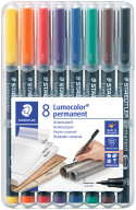 Staedtler Lumocolor Permanent Pen - Superfine - Assorted Colours (Pack of 8)