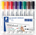 Staedtler Lumocolor Whiteboard Markers - Bullet Tip - Assorted Colours (Pack of 8)