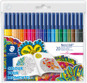 Staedtler Noris Club Fibre Tip Pens - Assorted Colours (Pack of 20)