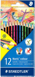 Staedtler Noris Colour Pencils - Assorted Colours (Pack of 12)