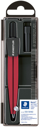 Staedtler Noris Metallic Compass - Red