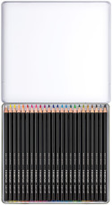 Staedtler Super Soft Colouring Pencils - Assorted Colours (Tin of 24) - Picture 1