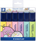 Staedtler Textsurfer Highlighter - Assorted Colours (Wallet of 6)