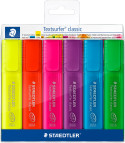 Staedtler Textsurfer Classic Highlighter - Assorted Colours (Wallet of 6)