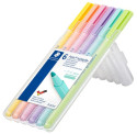 Staedtler Triplus Textsurfer Highlighter - Assorted Pastel Colours (Wallet of 6)