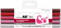 Tombow ABT PRO Markers - Pink Colours (Pack of 5)