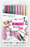 Tombow ABT Dual Brush Pens - Manga Shojo Colours (Pack of 10)