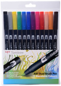 Tombow ABT Dual Brush Pens - Primary Colours (Pack of 12)