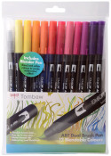 Tombow ABT Dual Brush Pens - Sunset Colours (Pack of 12)