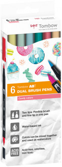 Tombow ABT Dual Brush Pens - Ocean Colours (Pack of 6)