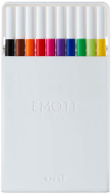 Uni-Ball PEM-SY Emott Fineliner Pens - Set No.1 (Pack of 10)