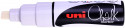 Uni-Ball PWE-8K ChalkGlass Marker - Chisel Tip - White