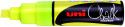 Uni-Ball PWE-8K ChalkGlass Marker - Chisel Tip - Fluorescent Yellow