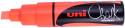 Uni-Ball PWE-8K ChalkGlass Marker - Chisel Tip - Fluorescent Orange