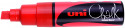 Uni-Ball PWE-8K ChalkGlass Marker - Chisel Tip - Red
