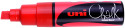 Uni-Ball PWE-8K ChalkGlass Marker - Chisel Tip - Red