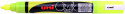 Uni-Ball PWE-5M ChalkGlass Marker - Bullet Tip - Fluorescent Yellow
