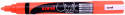 Uni-Ball PWE-5M ChalkGlass Marker - Bullet Tip - Fluorescent Orange