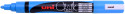 Uni-Ball PWE-5M ChalkGlass Marker - Bullet Tip - Light Blue