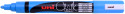 Uni-Ball PWE-5M ChalkGlass Marker - Bullet Tip - Light Blue