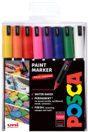 POSCA PC-1MR Ultra Fine Bullet Tip Marker Pens - Assorted Colours (Pack of 16)