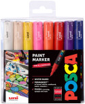 POSCA PC-1M Extra-Fine Bullet Tip Marker Pens - Assorted Colours (Pack of 16)