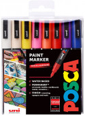 Uni-Ball PC-3M Posca Fine Bullet Tip Marker Pens - Assorted Colours (Pack of 16)